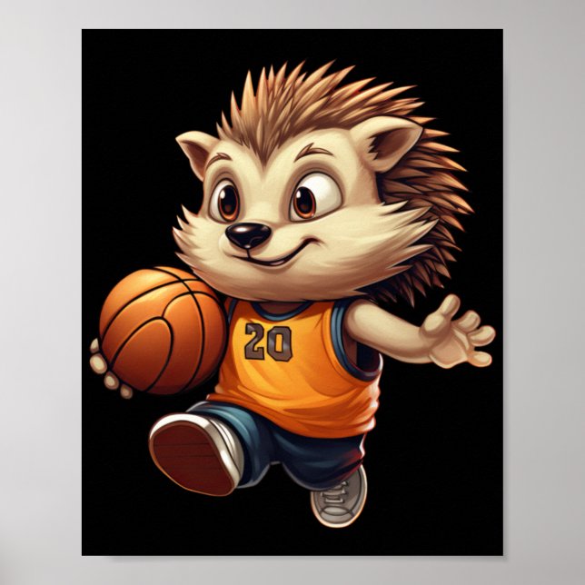 Basketball Hedgehog 1  Poster (Front)