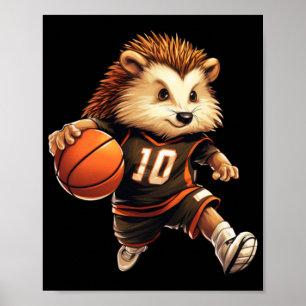 Basketball Hedgehog  Poster