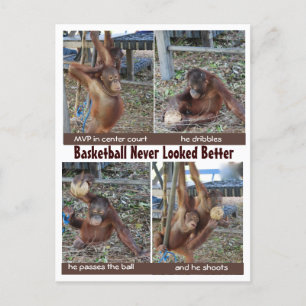 Basketball Heroes Postcard