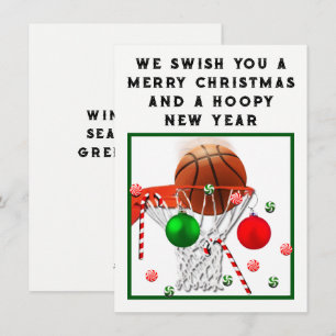 Basketball Holiday Christmas Cards