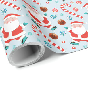 Basketball Holiday Gift Wrapping Paper