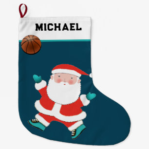 Basketball Holiday Gifts Large Christmas Stocking