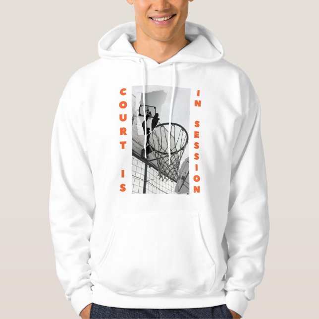 Basketball hoody with front and back quote    (Front)