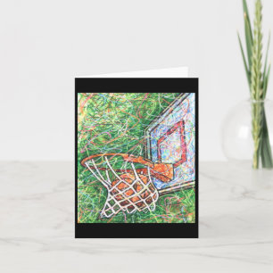 Basketball Hoop And Net Card