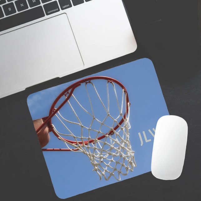 Basketball Hoop Blue Sky Personalised Photographic Mouse Mat (Creator Uploaded)