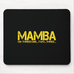 BASKETBALL HOOP CHAMPION MAMBA ON THREE MOTIVATION MOUSE MAT