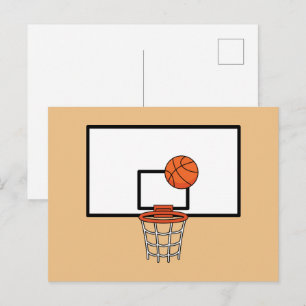 Basketball Hoop Holiday Postcard