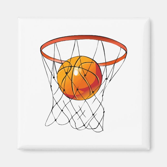Basketball Hoop Magnet (Front)