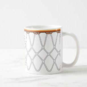 Basketball Hoop Net_black outline_jumpstart java Coffee Mug