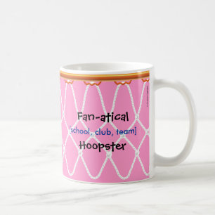 Basketball Hoop Net_Fan-atical Hoopster_pink Coffee Mug