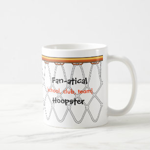Basketball Hoop Net_outline_Fan-atical template Coffee Mug