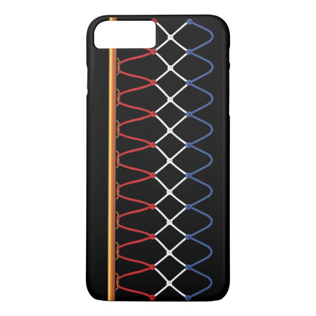 Basketball Hoop Net_red, white & blue_patriotic Case-Mate iPhone Case (Back)