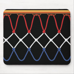 Basketball Hoop Net_red,white,blue Team U.S.A. Mouse Mat