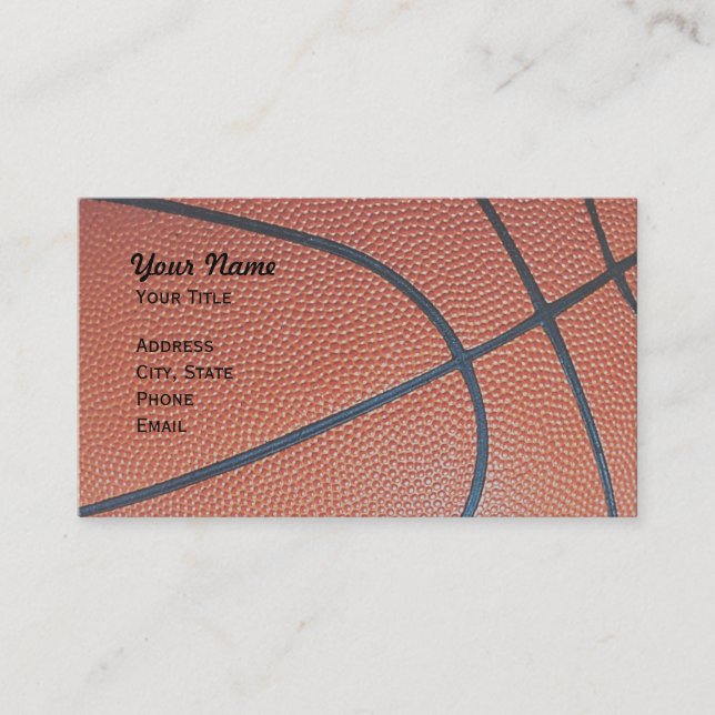 Basketball Hoop Net_texture_hoop net on black Business Card (Front)