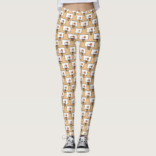 Basketball Hoop Pattern Leggings