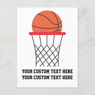 Basketball Hoop Personalised Postcard