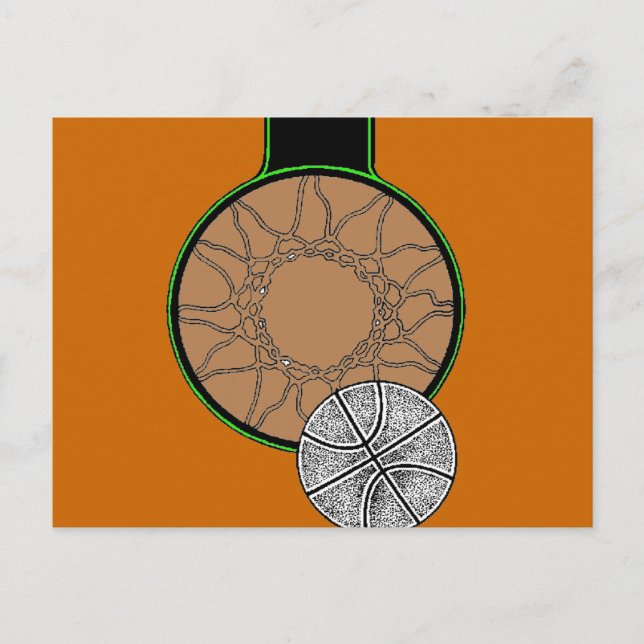 BASKETBALL HOOP POSTCARD (Front)
