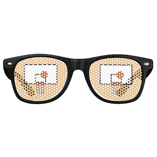 Basketball Hoop Retro Sunglasses (Front)