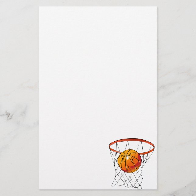 Basketball Hoop Stationery (Front)