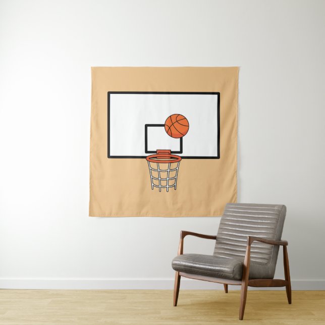 Basketball Hoop Tapestry (In Situ)