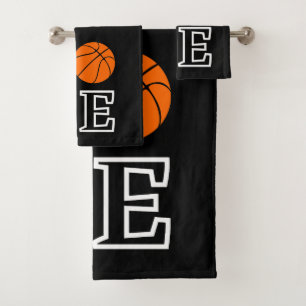 Basketball Hoops, Basketball Player Gift           Bath Towel Set
