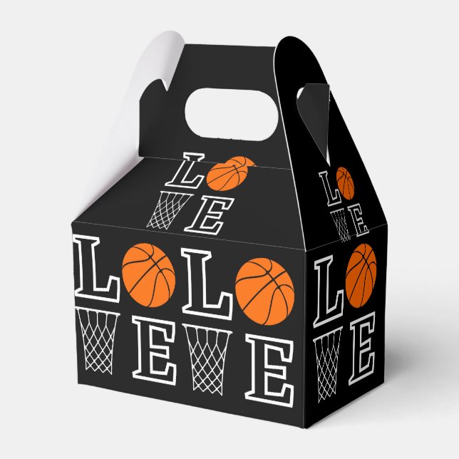 Basketball Hoops, Basketball Player Gift           Favour Box (Front Side)