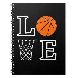 Basketball Hoops, Basketball Player Gift           Notebook