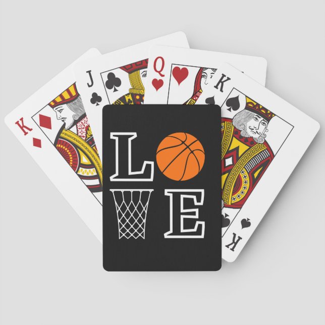 Basketball Hoops, Basketball Player Gift           Playing Cards (Back)