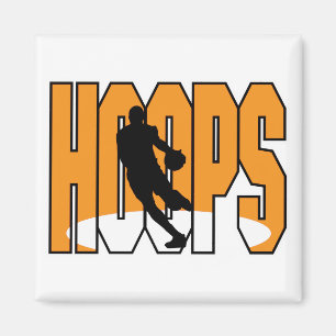 basketball hoops design magnet