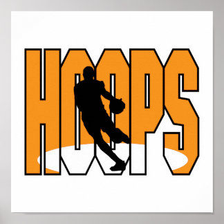 basketball hoops design poster