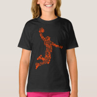Basketball Hoops Symbol Slam The Ball Girl's