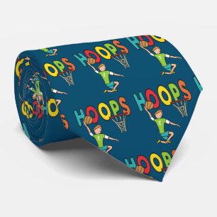 Basketball Hoops Tie