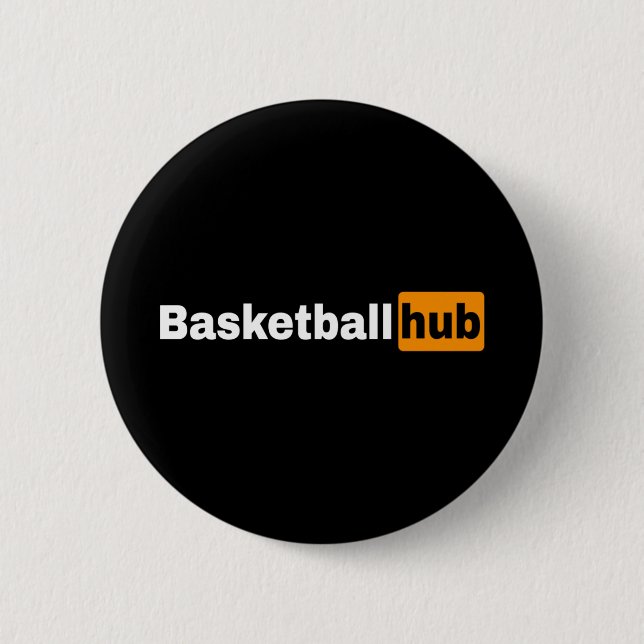 Basketball Hub  6 Cm Round Badge (Front)