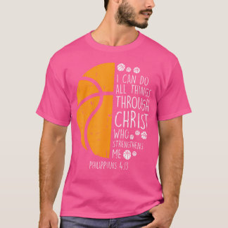 Basketball I Can Do Things Bible Verse God Jesus G T-Shirt