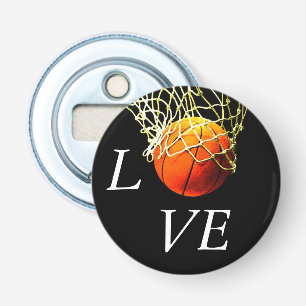 Basketball I Love Bottle Opener