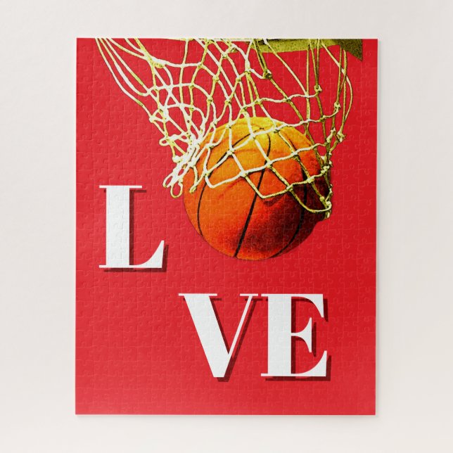 Basketball I Love Jigsaw Puzzle (Vertical)