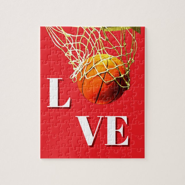 Basketball I Love Jigsaw Puzzle (Vertical)