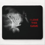 Basketball I Love This Game Mouse Pad<br><div class="desc">Digital Computer Artworks - American Popular Sports - Basketball Images</div>