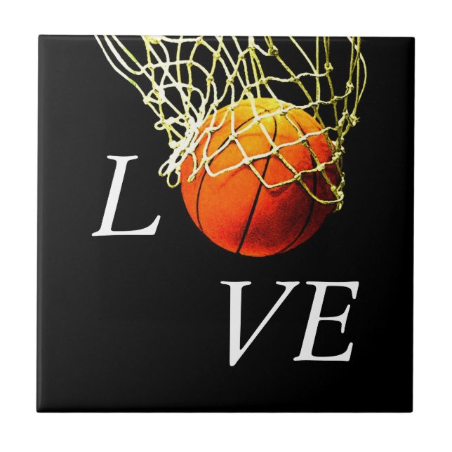 Basketball I Love Tile (Front)