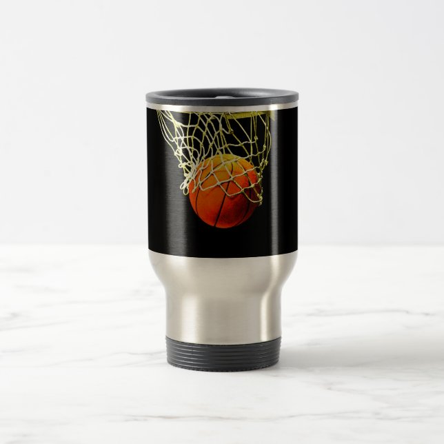Basketball I Love Your Name Travel Mug (Center)