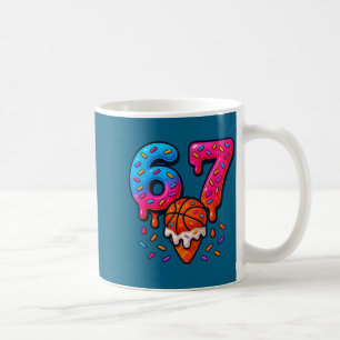 Basketball Ice Cream Drip 67 Illustration Coffee Mug