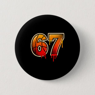 Basketball Ice Cream Drip Funny 67 Six Seven Gen A 6 Cm Round Badge
