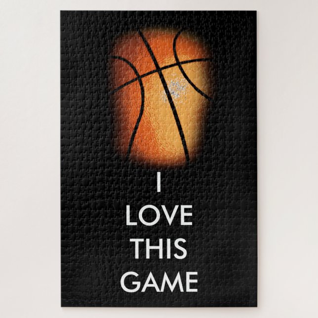 Basketball Illustration Painting Art Sports Jigsaw Puzzle (Vertical)