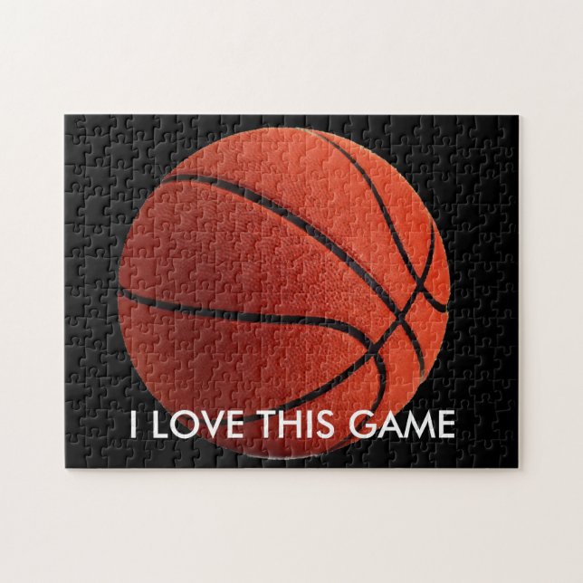Basketball Illustration Painting Art Sports Jigsaw Puzzle (Horizontal)