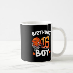 Basketball Im 16 Years Old 16th Birthday Boy Decor Coffee Mug