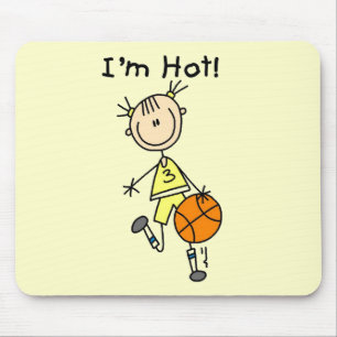 Basketball I'm Hot T-shirts and Gifts Mouse Mat