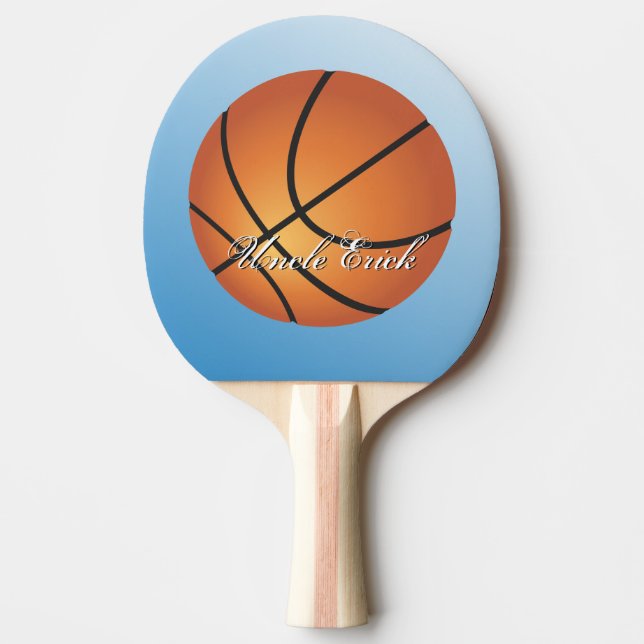 Basketball Image Incredible Budget Special Ping Pong Paddle (Front)