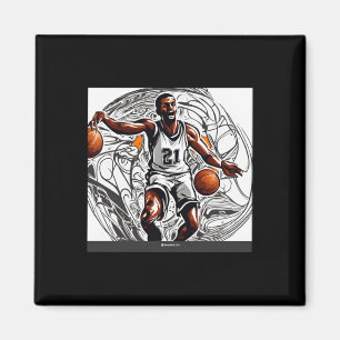 Basketball Image  Magnet
