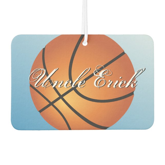 Basketball Image 🏀 Monogram Budget Special  Car Air Freshener (Front)