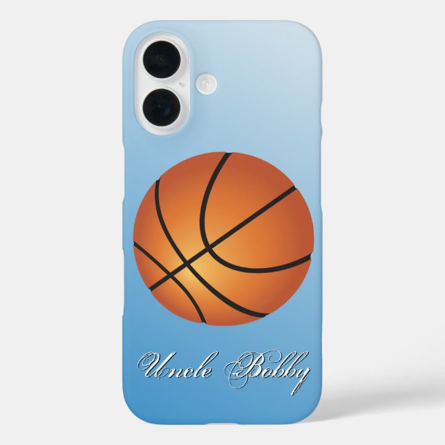 Basketball Image 🏀 Monogram Budget Special  Case-Mate iPhone Case (Back)